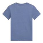 Guess T-Shirt Girocollo Tinta Unita con Stampa per Neonato N5GI04K8HM4 AZZURRO GUESS 