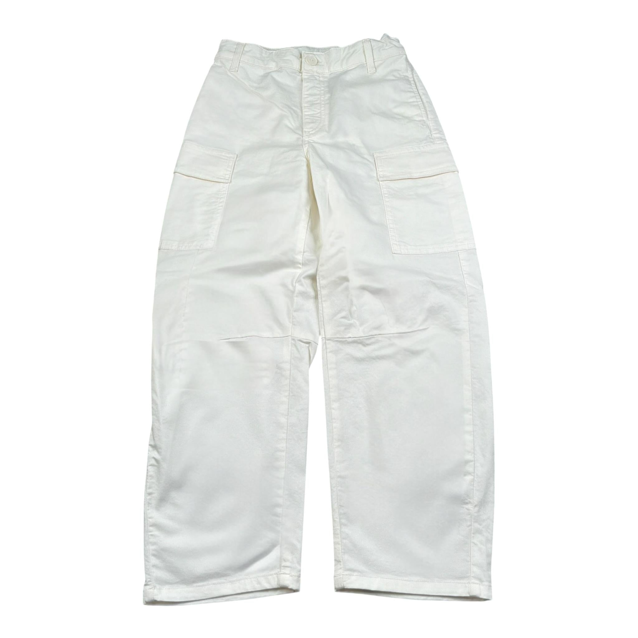Please Pantalone tinta unita con Girovita Regolabile Bianco per Bambina PH2913G72 BIANCO PLEASE 