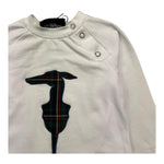 TRUSSARDI shirt girocollo tinta unita con stampa  Bianco per Neonato TIA25210 BIANCO TRUSSARDI 