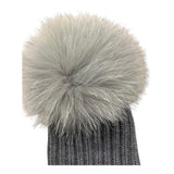 BABY LORD cappello tinta unita con pon pon Grigio per Neonata 628N GRIGIO BABY LORD 