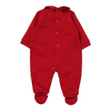 ELISABETTA FRANCHI tutina manica lunga tinta unita con fiocchi Rosso per Neonata ENTU103 ROSSO ELISABETTA FRANCHI 