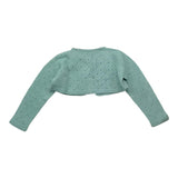 Yoedu Solid Color Green Embroidery Shrug For Baby Girl