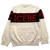 ICEBERG maglia girocollo tinta unita con stampa Panna per Bambino MGICE5315BX PANNA ICEBERG 