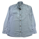 Shako' Shirt Long Sleeve Solid Color Korean Collar Light Blue For Boys