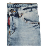 Dsquared2 Jeans Tinta Unita con 5 Tasche per Bambino DQ03LD AZZURRO DSQUARED2 