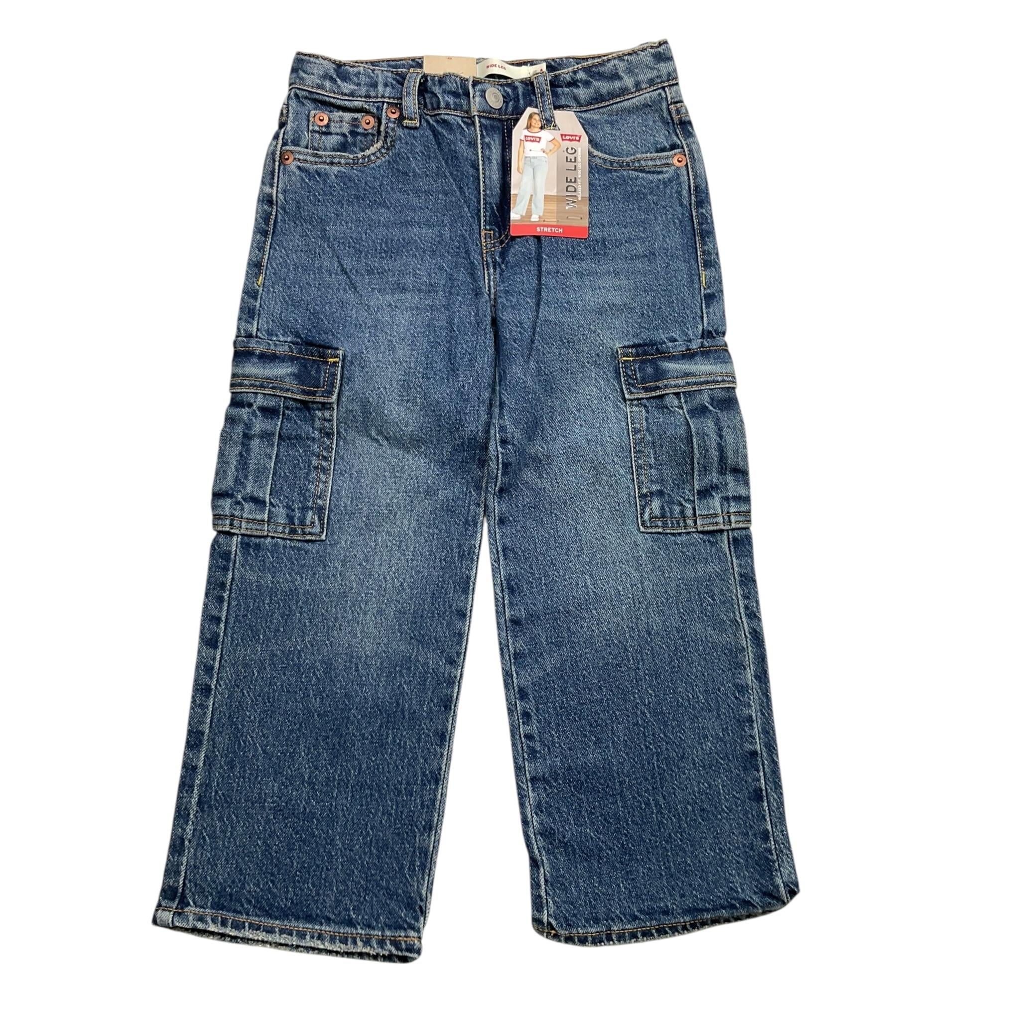 LEVI'S jeans tinta unita modello palazzo Blu per Bambina 4EK991X BLU LEVI'S 