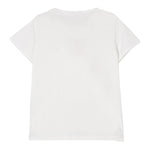 Liu Jo T-Shirt Girocollo Tinta Unita con Paillettes per Bambina GA5018XXXX BIANCO LIU JO 