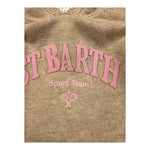 SAINT BARTH maglia modello felpa tinta unita con cappuccio Sabbia per Bambina MEG0007 SABBIA SAINT BARTH 