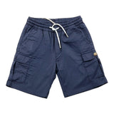 Nupkeet Solid Color Bermuda Shorts With Elastic Waist Blue For Boys