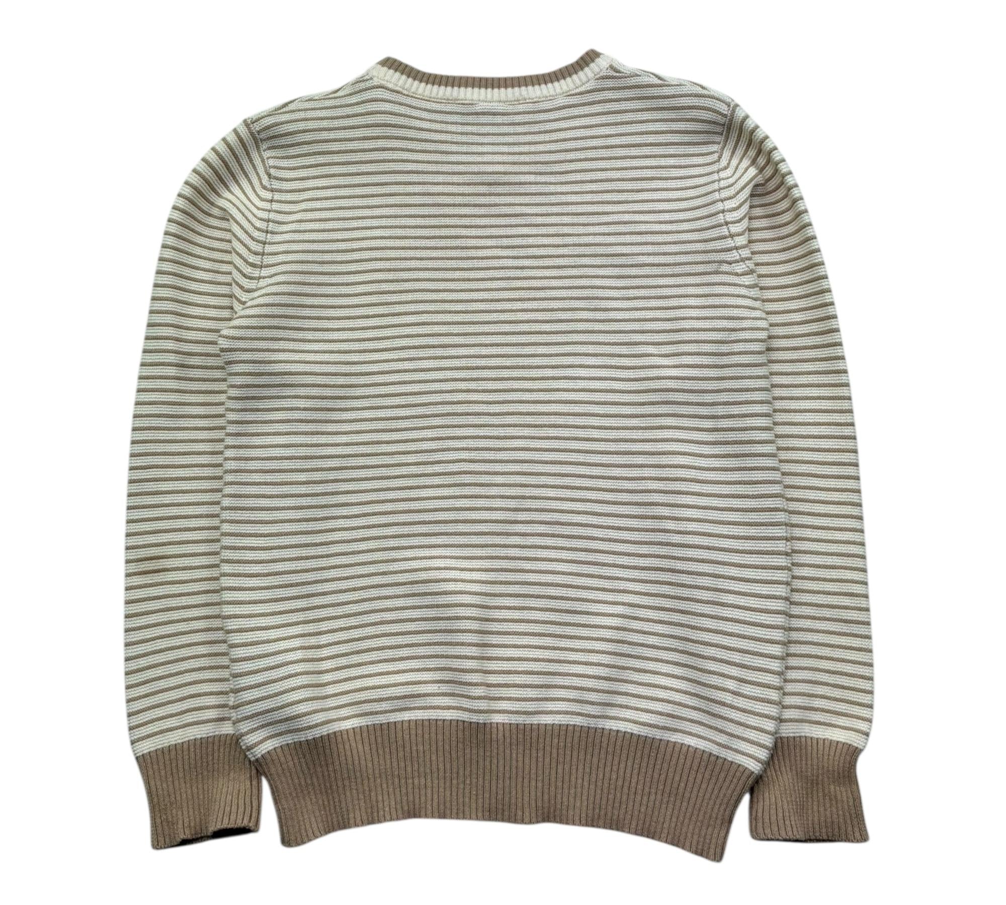 Trussardi Maglia Girocollo Fantasia A Righe per Bambino TBP2615MA BEIGE TRUSSARDI 