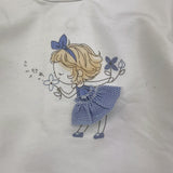 MINI BANDA shirt tinta unita girocollo con stampa Bianco per Neonata 36737 BIANCO MINI BANDA 