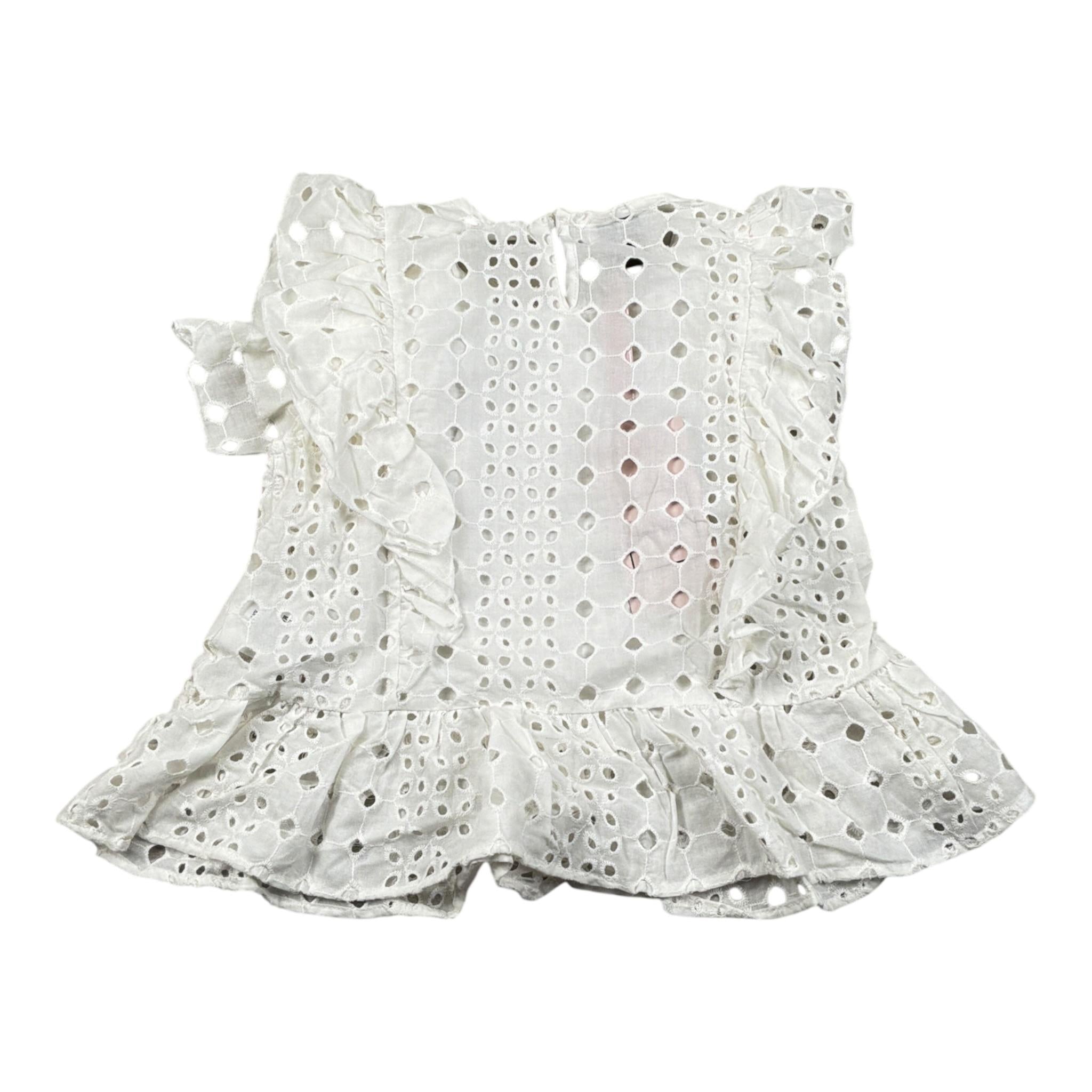 Mariuccia Top tinta unita Traforato Bianco per Bambina MBSS23C751 BIANCO MARIUCCIA 