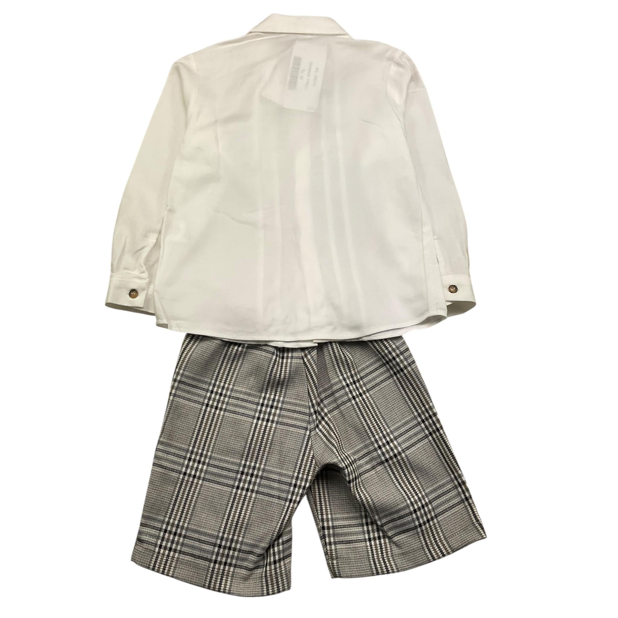 BARCELLINO completo 3 pezzi camicia-bermuda-papillon Bianco per Bambino 106512 BIANCO BARCELLINO 