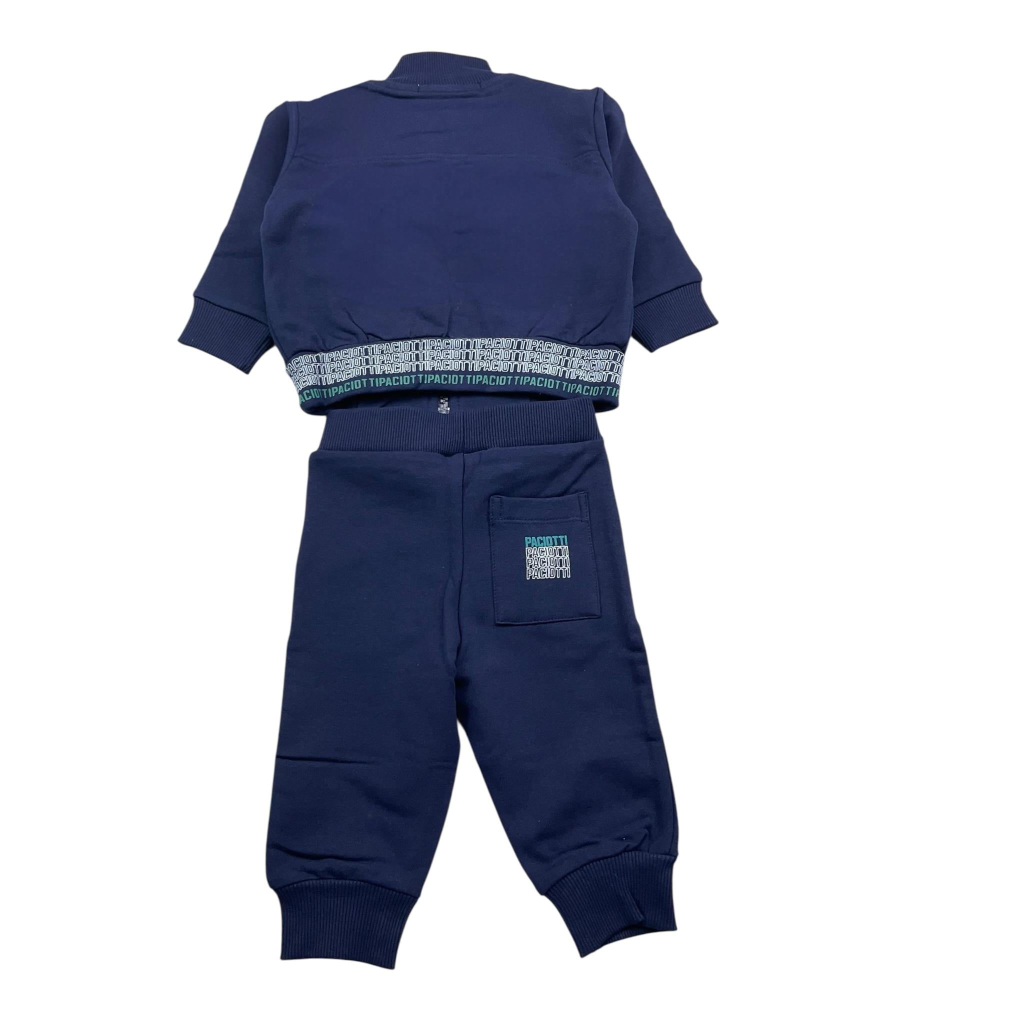 CESARE PACIOTTI completo 2 pezzi felpa-pantalone tinta unita Blu per Neonato COMP5306B BLU CESARE PACIOTTI 