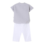 Il Gufo Completo 2 Pezzi Camicia-Pantalone per Bambino P25DP473C1080 BIANCO IL GUFO 