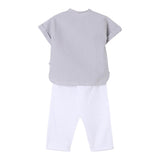 Il Gufo Completo 2 Pezzi Camicia-Pantalone per Bambino P25DP473C1080 BIANCO IL GUFO 