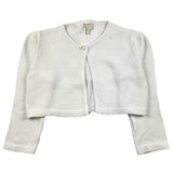 Lalalu' Solid Color Shrug With White Button For Girls