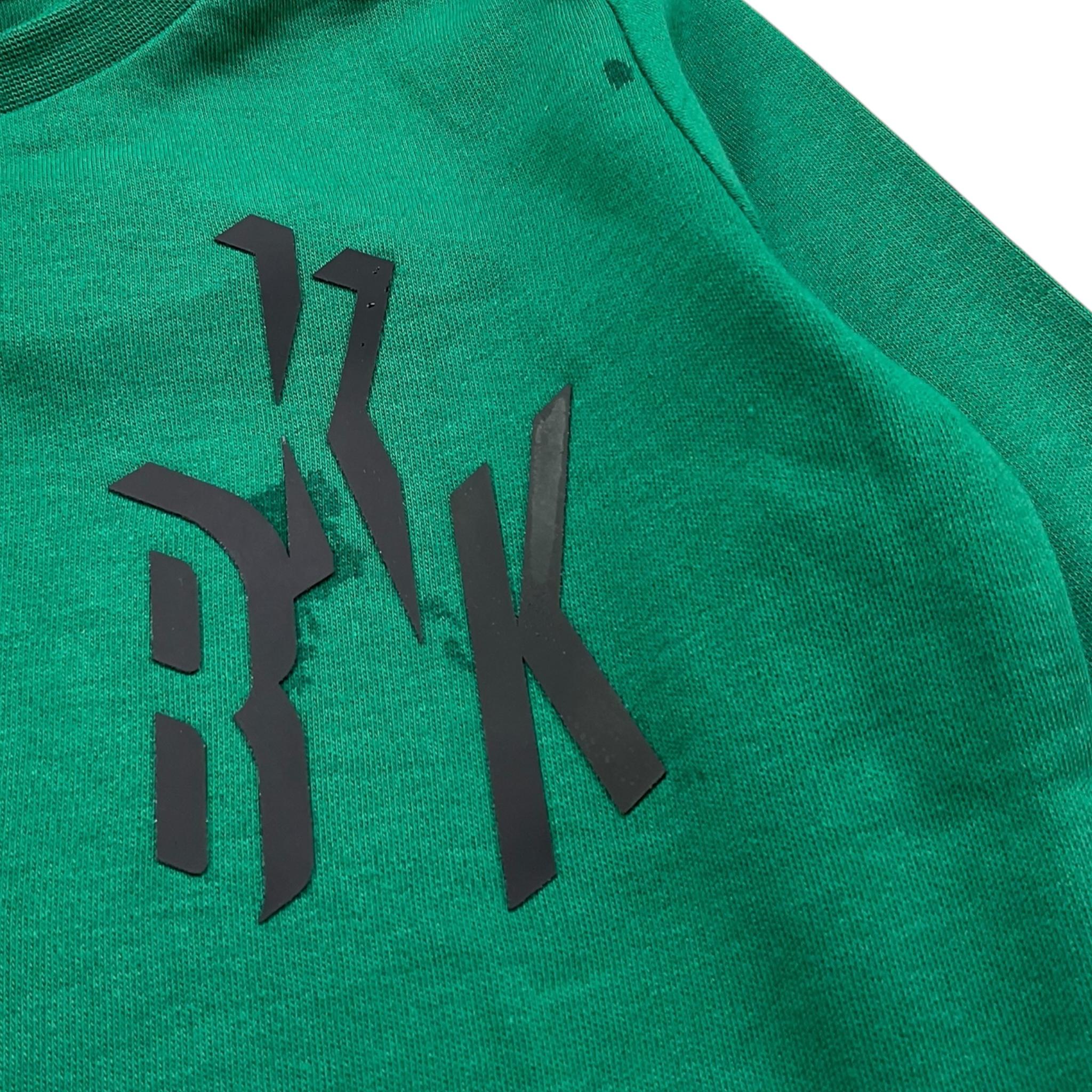 BiKKEMBERGS shirt girocollo tinta unita con stampa Verde per Neonato BK2901 VERDE BiKKEMBERGS 