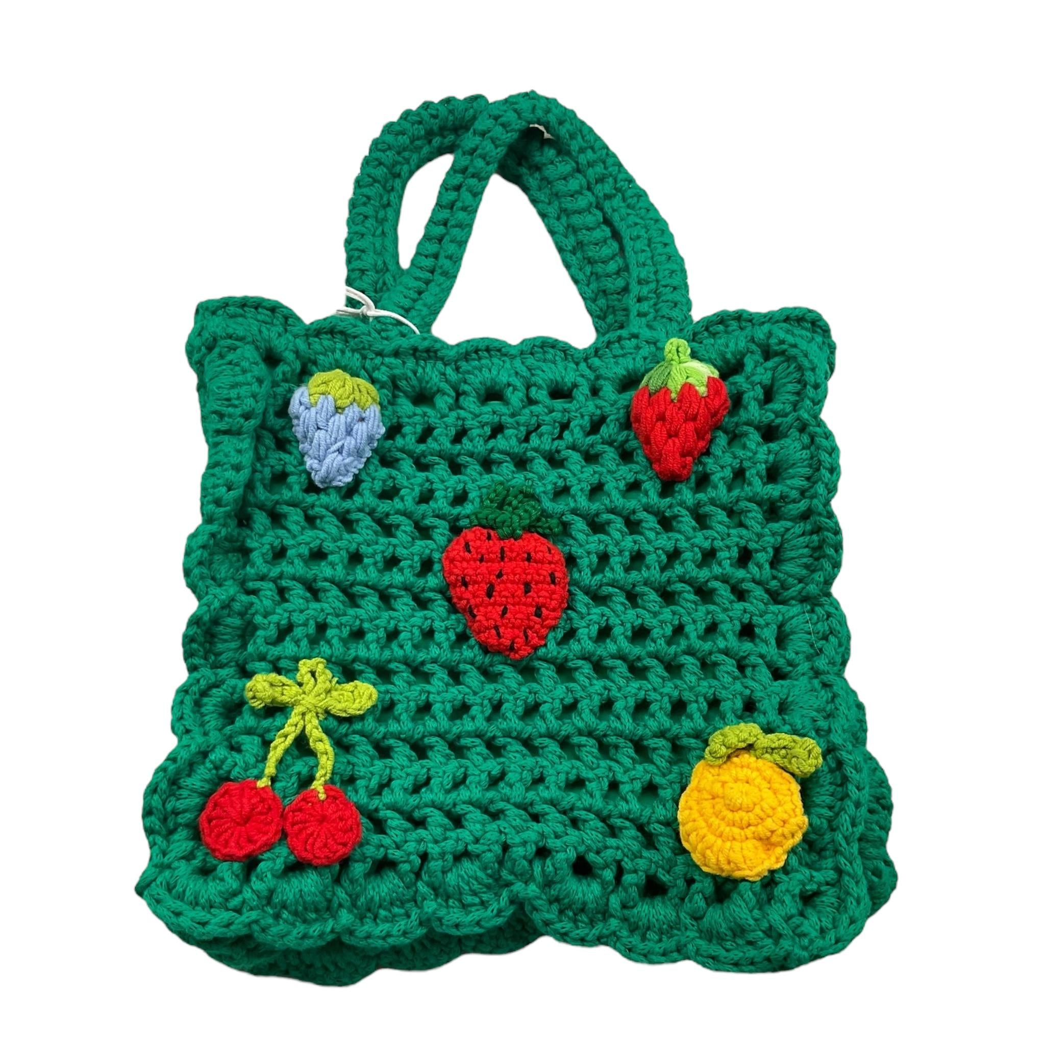 Stella Mccartney Borsa Tinta Unita In Maglia con Applicazioni per Bambina TW0A28 VERDE STELLA McCARTNEY 