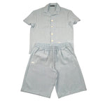 Daniele Alessandrini Completo 2 Pezzi Camicia-Bermuda Tinta Unita per Bambino 1236C00230 AZZURRO DANIELE ALESSANDRINI 