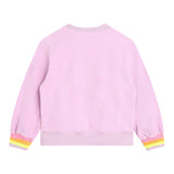 Billieblush Solid Color Crewneck Sweatshirt With Sequins In Lilac For Girls
