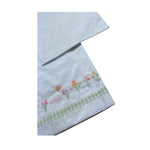 Le Bebe' Lenzuola Set 3 Pezzi Tinta Unita con Stampa per Neonata LBG6234 BIANCO LE BEBE' 