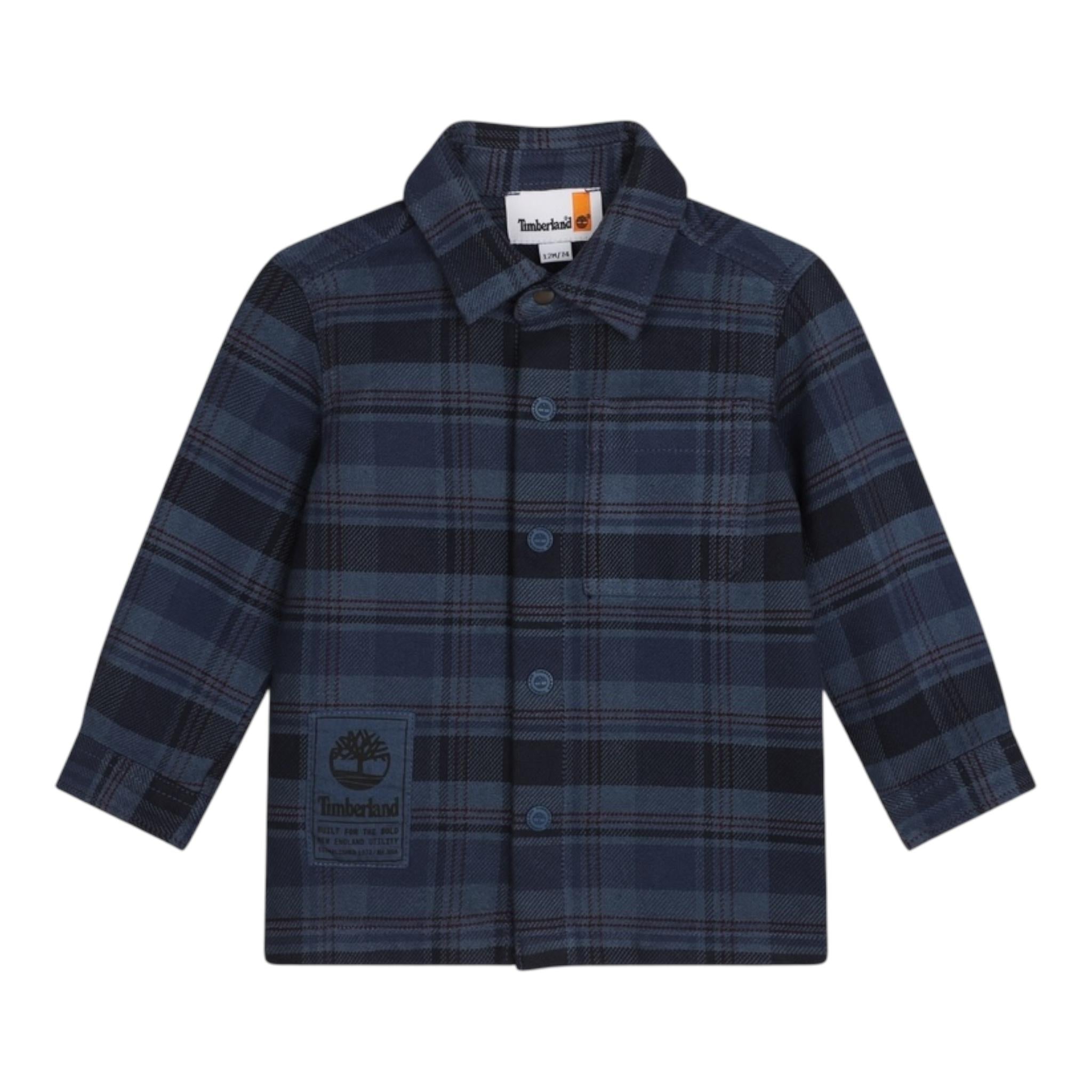 TOMMY HILFIGER camicia manica lunga fantasia quadri Blu per Neonato T60256X BLU TOMMY HILFIGER 