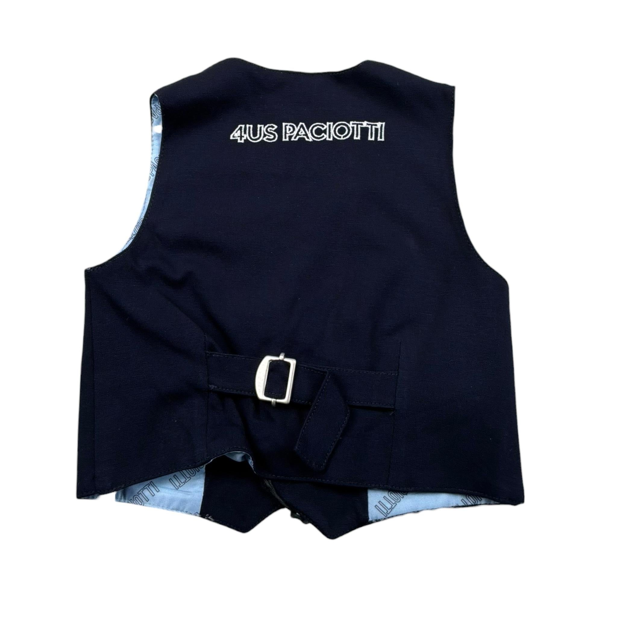 Cesare Paciotti Gilet Tinta Unita con Bottoni per Bambino GLP1126BJ BLU CESARE PACIOTTI 