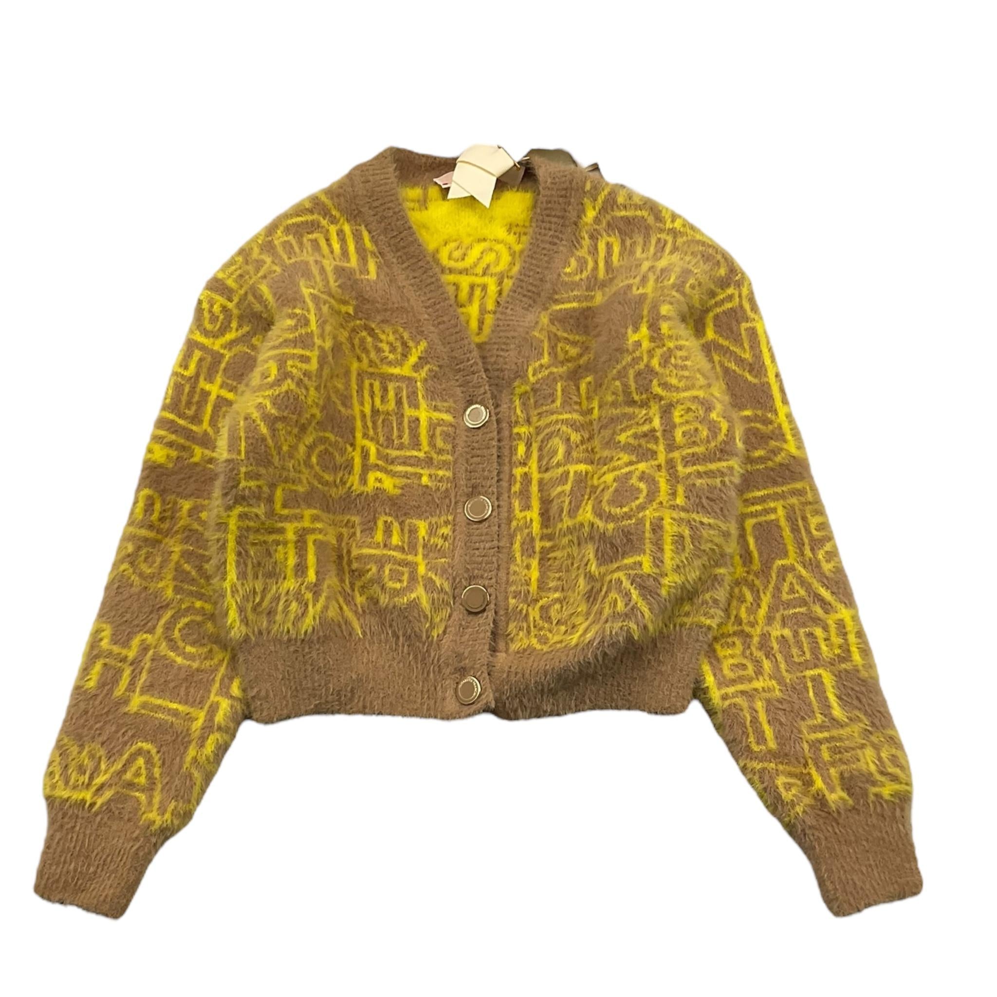 ELISABETTA FRANCHI cardigan tinta unita logato Giallo per Bambina EFMA151 GIALLO ELISABETTA FRANCHI 