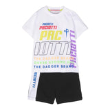 Cesare Paciotti 2 Piece Set T-Shirt-Bermuda Black/White For Newborn