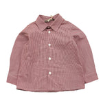 LITTLE BEAR camicia tinta unita con microfantasia Rosso per Neonato 5253 ROSSO LITTLE BEAR 