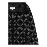 MICHAEL KORS feplpa tinta unita logata con zip e cappuccio Nero per Bambina R30163 NERO MICHAEL KORS 