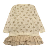 LIU JO abit manica lunga tinta unita con stampe in contrasto Panna per Bambina GF4041J PANNA LIU JO 