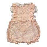 Barcellino Complete Romper-Body Two-Tone White/Pink for Newborn