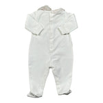 Lalalu' Tutina Tinta Unita con Stampa per Neonata TJL0016P BIANCO LALALU' 