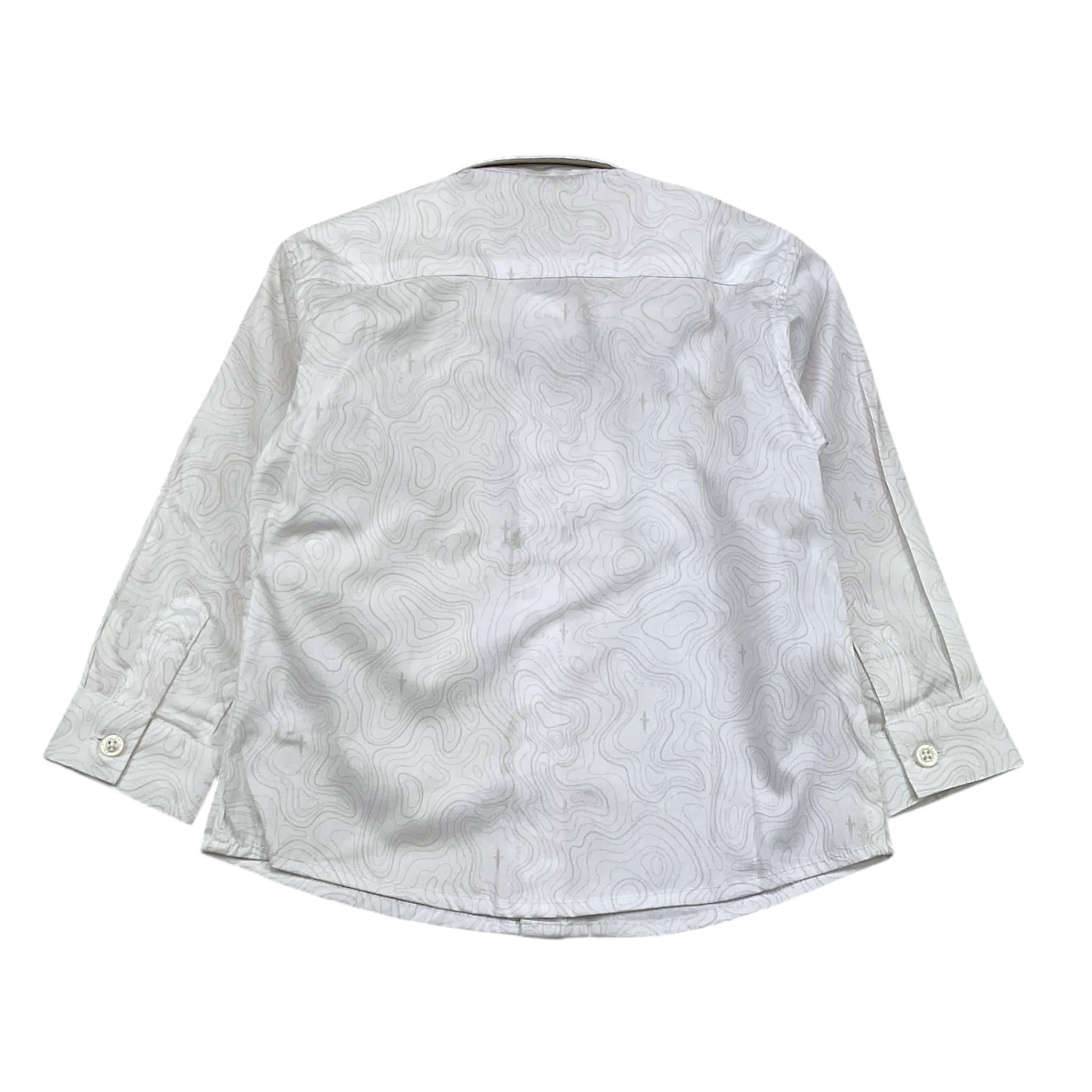 CESARE PACIOTTI camicia tinta unita con stampa Bianco per Neonato CMP5356B BIANCO CESARE PACIOTTI 