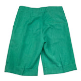 Daniele Alessandrini Bermuda Solid Color With Adjustable Waist Green For Boys