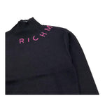 JOHN RICHMOND maglia mezzo collo tinta unita con logo Nero per Bambina RGA25204 NERO JOHN RICHMOND 