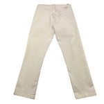 pantalone tinta unita con girovita regolabile PP3993 BIANCO PAOLO PECORA 