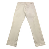 pantalone tinta unita con girovita regolabile PP3993 BIANCO PAOLO PECORA 