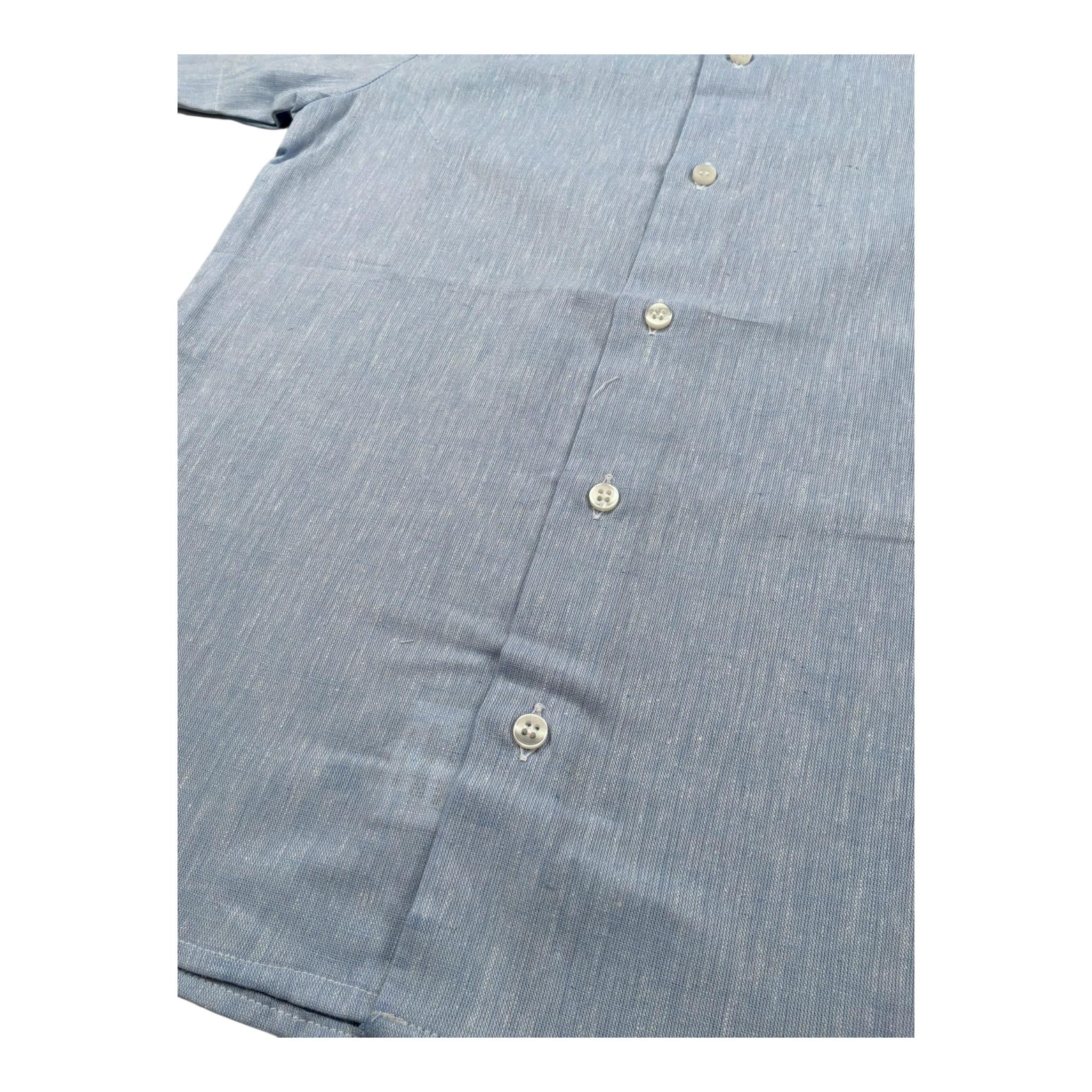 Louis Dieudonne' Camicia Mezza Manica Tinta Unita per Bambino LD03 AZZURRO LOUIS DIEUDONNE' 