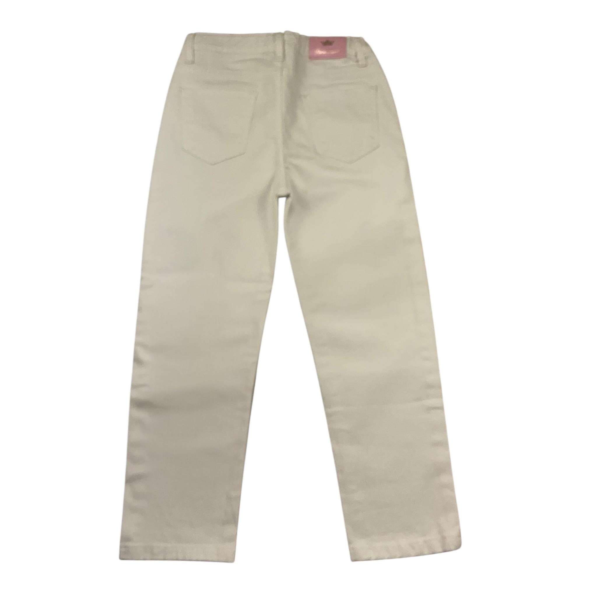 Paris Hilton Pantalone Tinta Unita con Girovita Regolabile per Bambina PH1661 BIANCO PARIS HILTON 