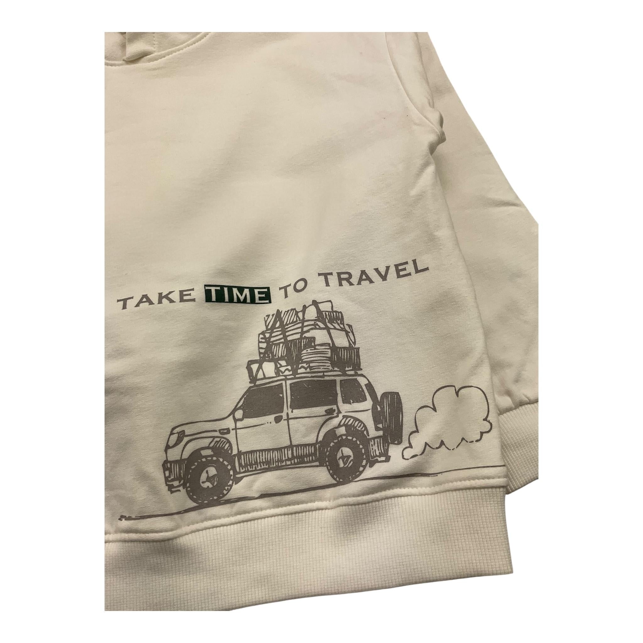 LALALU' felpa chiusa cn cappuccio tinta unita Panna per Bambino MFL150LB PANNA LALALU' 