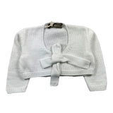 Little Bear Solid Color Shrug With White Bow For Girls
