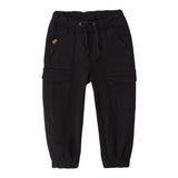 SARABANDA pantalone tinta unita con elastico in vita Nero per Bambino 0A044 NERO SARABANDA 