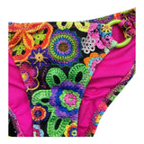 4Giveness 2-Piece Solid Color Triangle-Briefs Black Swimsuit for Girls