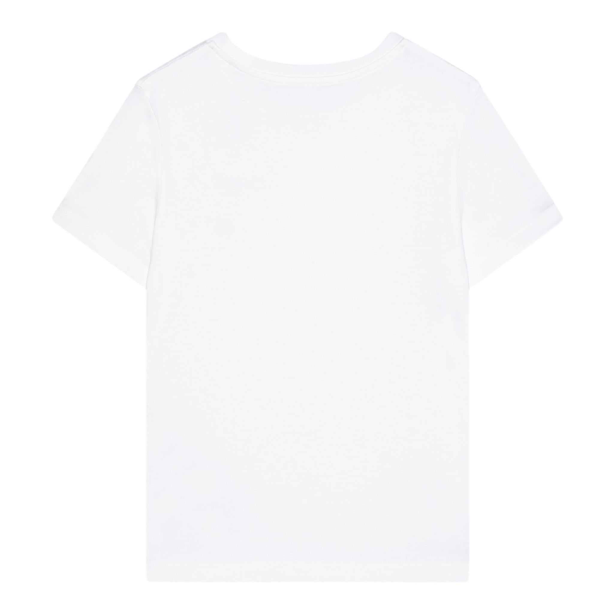 Calvin Klein T-Shirt Girocollo Tinta Unita con Logo per Bambino IU0IU0683 BIANCO CALVIN KLEIN 