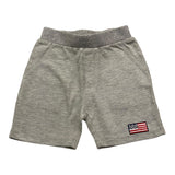 US Pollo Assn Solid Color Elastic Waist Gray Baby Boy's Bermuda Shorts