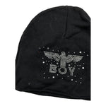 BOY LONDON cappello tinta unita con stampa logo Nero per Bambina CAPBO NERO BOY LONDON 