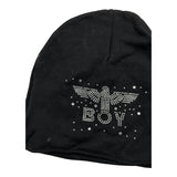 BOY LONDON cappello tinta unita con stampa logo Nero per Bambina CAPBO NERO BOY LONDON 